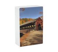 Albany Covered Bridge Cigarette Case Portable Novelty Cigarette Packing Box Crush Proof Waterproof Cigarette Box Novelty Gifts for Friend