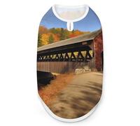 Albany Covered Bridge Dog Shirt Quick Dry Breathable Pet T-Shirt Soft Stretchy Sleeveless Vest Dog Apparel XL