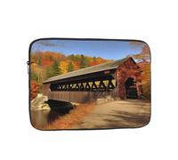 Albany Covered Bridge Laptop Case 13 inch, Water Resistant Laptop Sleeve Shockproof Protective Traveling Computer Bag Portable Business Briefcase for Men Women