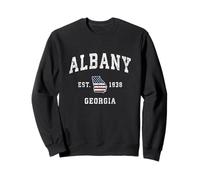 Albany Georgia GA Vintage American Flag Sports Design Sweatshirt