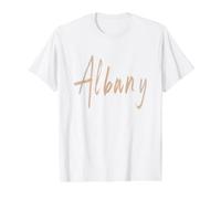Albany Georgia Vintage Elegant Design Value Graphic T-Shirt, Men, White, M