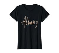 Albany Georgia Vintage Elegant Design Value Graphic T-Shirt, Women, Black, S