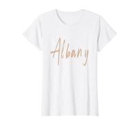 Albany Georgia Vintage Elegant Design Value Graphic T-Shirt, Women, White, M