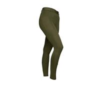 Aubrion Girls Albany Horse Riding Tights - Deep Green - Deep Green - 9-10 Years