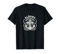 Albany Kentucky Cute Anchor Nautical Boating Value Graphic T-Shirt