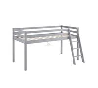 Albany Kids Bunk Bed Mid-Sleeper Wooden Frame, Grey