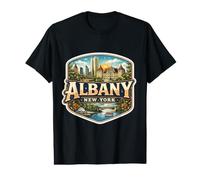 Albany New York Souvenir City State Capital Retro Vintage Value Graphic T-Shirt