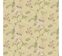 Rasch Dancing Iris Honey Wallpaper, Yellow