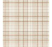 Holden Decor Kirkham Check Orange Wallpaper