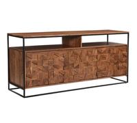 albany wooden storage cabinet with 3 doors in natural