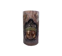 Albasia Wood Carved Buddha Decoration KDMD Bronze One Size