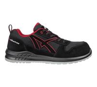 Albatros Clifton Low Safety Trainer Black/Red The sole profile has wide flex g