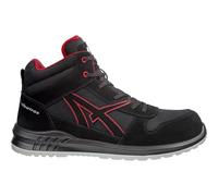 Albatros Clifton Mid Safety Boot Black/Red The sole profile has wide flex groo