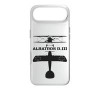 Albatros D.III Silhouette WW1 Biplane Fighter Plane Diagram Case for iPhone Air