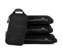 Albatross Compression Packing Cubes | Packing Cubes for Suitcases and Backpacks | Made from Recycled Fabric (Compression Set of 4 - Black)