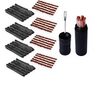 Albedel Bike Tubeless Tire Tyre Repair Kit Plugger Plugs Tool Repair Tires Fix Flat Puncture MTB and Road Mountain Bicycle +45 Strips (20 x1.5 mm + 5 x 2.5 mm + 20 x 3.5 mm)