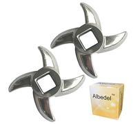 Albedel Size #22 2PCs Chef Meat Grinder Stainless Steel Cutter Knife Blade for Electric or Manual