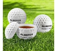 Albefer Golf Gifts for Men, Novelty Whiskey Glasses 1.7oz, 3 Pcs Golf Ball Shot Glasses with Lid, Funny Shot Glass Perfect Drinking Tumblers for Home Bar Party Birthday Personalised Gifts for Golfers