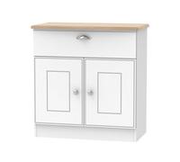 Albert 1 Drawer 2 Door Sideboard (Ready Assembled) Ready Assembled 2 U White One Size