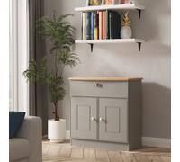 Albert 1 Drawer 2 Door Sideboard (Ready Assembled) Ready Assembled 2 U Dark Grey Medium