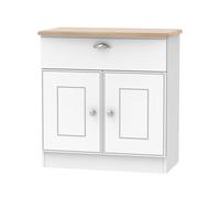 Albert 1 Drawer 2 Door Sideboard (Ready Assembled) Ready Assembled 2 U White One Size