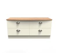 Albert 4 Drawer Bed Box (Ready Assembled) Ready Assembled 2 U Cream One Size