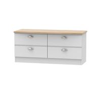 Albert 4 Drawer Bed Box (Ready Assembled) Ready Assembled 2 U Grey One Size