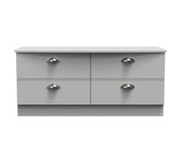 Albert 4 Drawer Bed Box (Ready Assembled) Ready Assembled 2 U Grey One Size