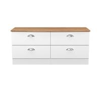 Albert 4 Drawer Bed Box (Ready Assembled) Ready Assembled 2 U White One Size