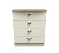 Albert 4 Drawer Chest (Ready Assembled) Ready Assembled 2 U Cream One Size