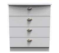 Albert 4 Drawer Chest (Ready Assembled) Ready Assembled 2 U Grey One Size