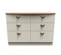 Albert 6 Drawer Wide Chest (Ready Assembled) Ready Assembled 2 U Cream One Size