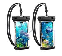 Albert Austin 2 Pack IPX8 Waterproof Phone Pouch Dustproof Waterproof Phone Case for Swimming Adjustable Underwater Phone Case with Secure Seal Lock Samsung Huawei iPhone 14 13 12 11 Pro Max