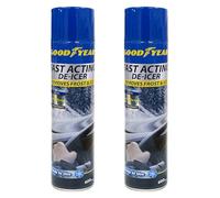 Albert Austin 600ml Car De Icer Easy to Use De Icer Spray Car Windscreen Mirror and Glass Ice and Frost Melt Spray for Cold Winters Defrosting Headlights Locks Gates Operates at -15°C (Pack of 2)
