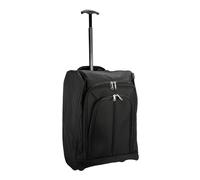 Albert Austin Cabin Luggage Bag Carry On Cabin Suitcase Waterproof 2 Wheel Lightweight Luggage Bag with Extendable Handle EasyJet Cabin Bag Approved Ryanair Cabin Bag Travel Trolley Bag (Black)