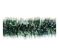 ALBERT AUSTIN Christmas Tinsel 6inch x 2m White Tips Decoration Tree Garland