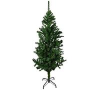 ALBERT AUSTIN Christmas Tree | Artificial Tree with Metal Stand Indoor Luxury Home Decor Xmas Artificial Christmas Decorations (Green, 6ft)