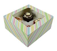 Albert Austin Cupcake Box Sweet Gift Cardboard Christmas Cake Storage Cupcake Carrier (10 X 4)