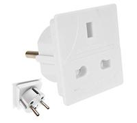 ALBERT AUSTIN Euro Travel Adaptor Adapter UK to Europe 2 pin, Plug Adapter, UK to EU Plug Adapter, Two Pin Plug - UK Adaptor Plug, Practical and Comfortable for Traveling