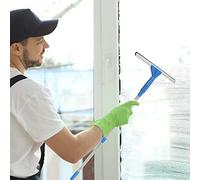 Albert Austin Extendable Window Cleaning Kit | Telescopic Handle | Soft Wide Mops | Rubber Squeegee | Window Cleaning Equipment | Shower Squeegee | Mirror Cleaner