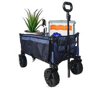 Albert Austin Folding Wagon Trolley - 100kg Festival Cart (Blue)
