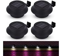 Albert Austin Gutter Fence Lights | Solar Powered LED Lights | Auto On/Off Function | Weatherproof | Ideal for Garden Fence Gutter Wall | Bright LED Light | Waterproof