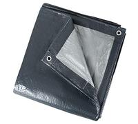 Albert Austin Heavy Duty Tarpaulin 13ft x 19.5ft Portable Tear Resistant and UV Protected Cover Ground Sheet with Rust Resistant Grommets Multipurpose Use for Cars Ground Sheds Pools Grey