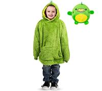 Albert Austin Oversized Kids Hoodie 2-in-1 Animal Hooded Blanket with Pet Toy, Large Pocket, Snuggle Blanket for Girls and Boys, Machine Washable