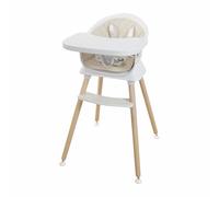 Albert Baby 3-in-1 Convertible Wooden High Chair for Babies and Toddlers, Dining Booster Seat, Toddler Chair, Easy to Clean Infant Highchair, Modern Lightweight Design