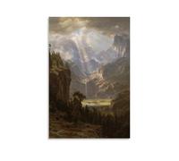 Albert Bierstadt Classic Posters Rocky Mountains, Lander's Peak (1863) Wall Art Bedroom Prints Home Decor Hanging Picture Canvas Paintings 20x30inch(50x75cm)