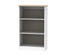 Albert Bookcase in White Ash & Oak (Ready Assembled) Ready Assembled 2 U White One Size