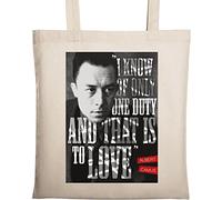Albert Camus I Know of Only One Duty and That is to Love Natural Ecological Cotton Tote Bag Beige