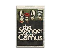 Albert Camus The Stranger Book CoverCanvas Wall Art, Aesthetic Poster Print for Bedroom & Home Decor, Modern Painting12x18inch(30x45cm)