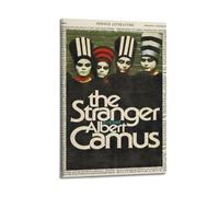 Albert Camus The Stranger Book CoverCanvas Wall Art, Aesthetic Poster Print for Bedroom & Home Decor, Modern Painting08x12inch(20x30cm)